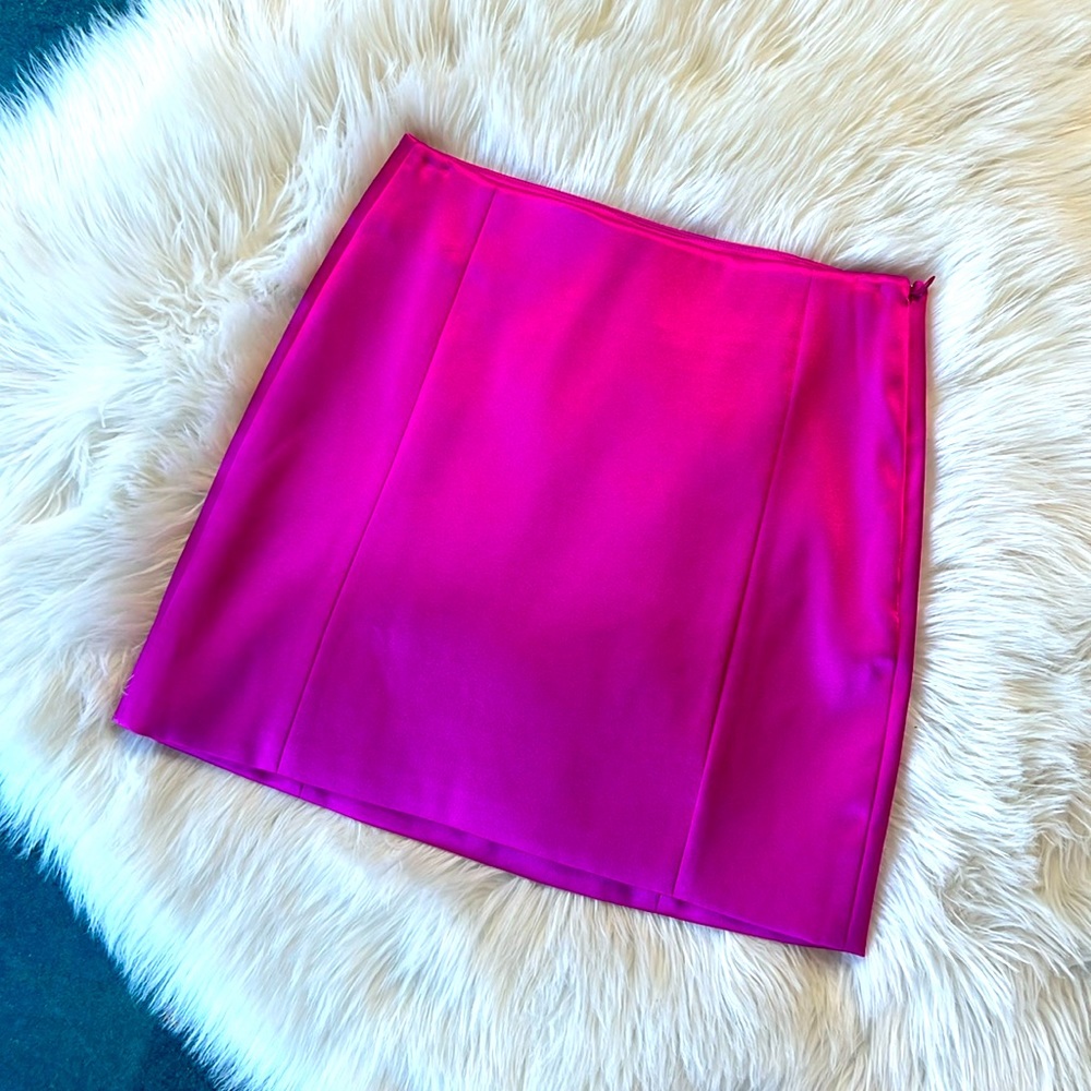FRAME Satin Mini Skirt
